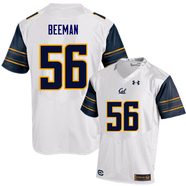 Men #56 Jack Beeman Cal Bears (California Golden Bears College) Football Jerseys Sale-White